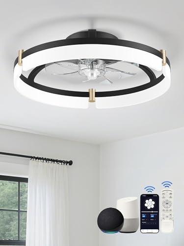 20" Smart Ceiling Fans with Lights